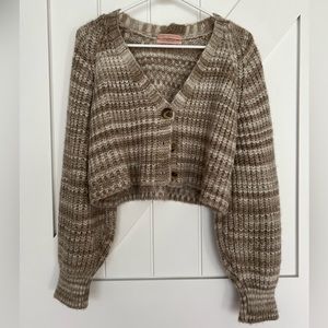 Urban Outfitters Hayley Button-front Cropped Cardigan